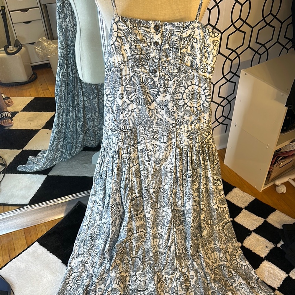 LAMB blue henna print Dress